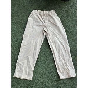 Mother Jeans‎ 32 The YOYO Ruffle Greaser Ankle Khaki Pants Paper Bag Waist